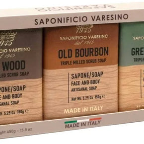 Saponificio Varesino mix Scrub Soaps 3 x 150g